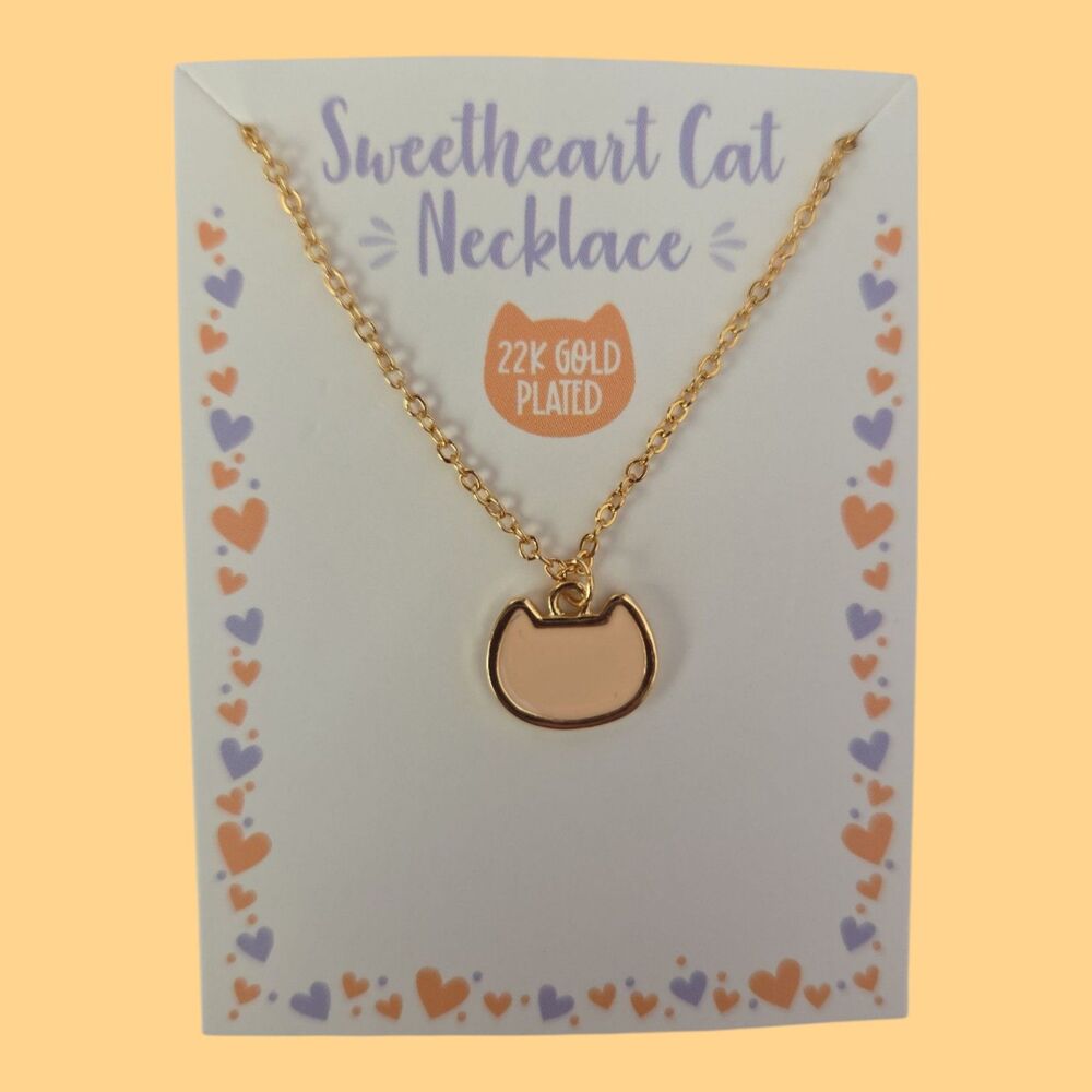 Cat Lady Sweetheart Cat Necklace